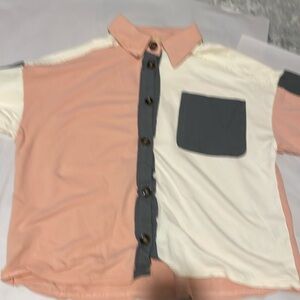 Pink and Gray Shirt